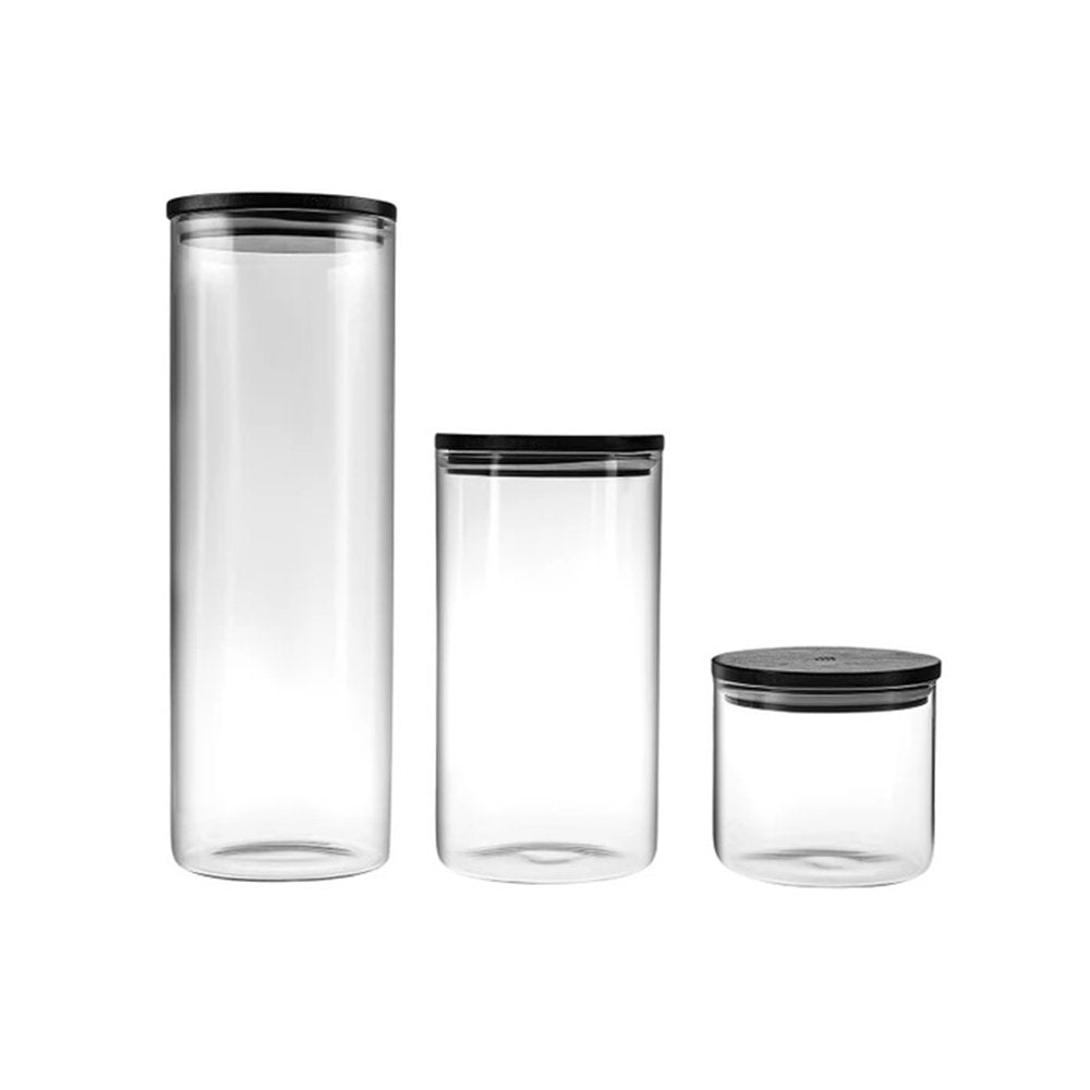 Karaca Holly 3Pcs Glass Storage Box, 153.03.08.4855
