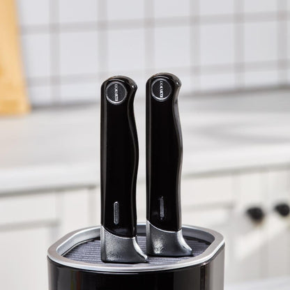 Karaca Mastermaid 6-Piece Knife Set with Stand – Black, 153.09.01.5222