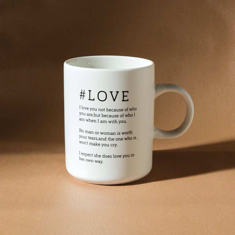 Karaca Tomris Love Mug, 370ML [White], 153.09.01.5388