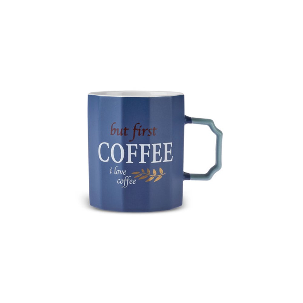 Karaca Latte Coffee Mug Blue 325ML, 153.09.01.5405