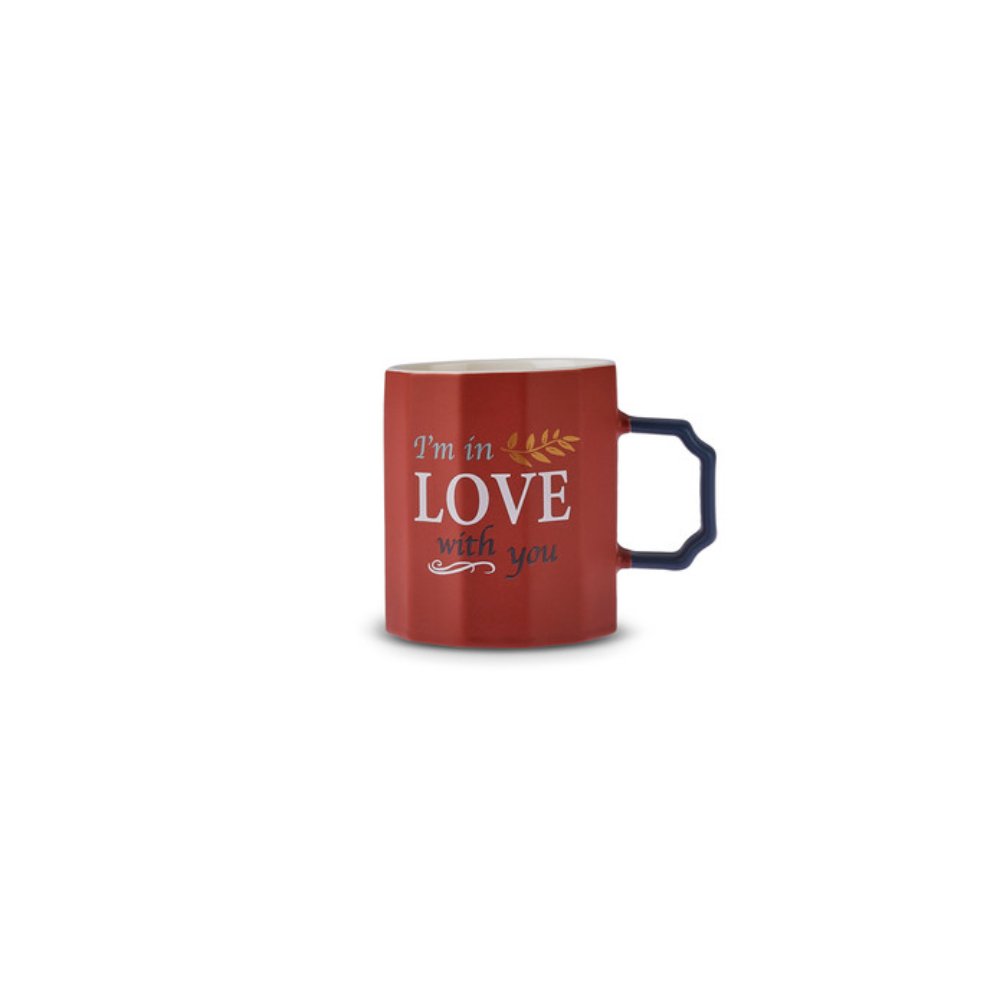 Karaca Latte Love Mug Red 325ML, 153.09.01.5408