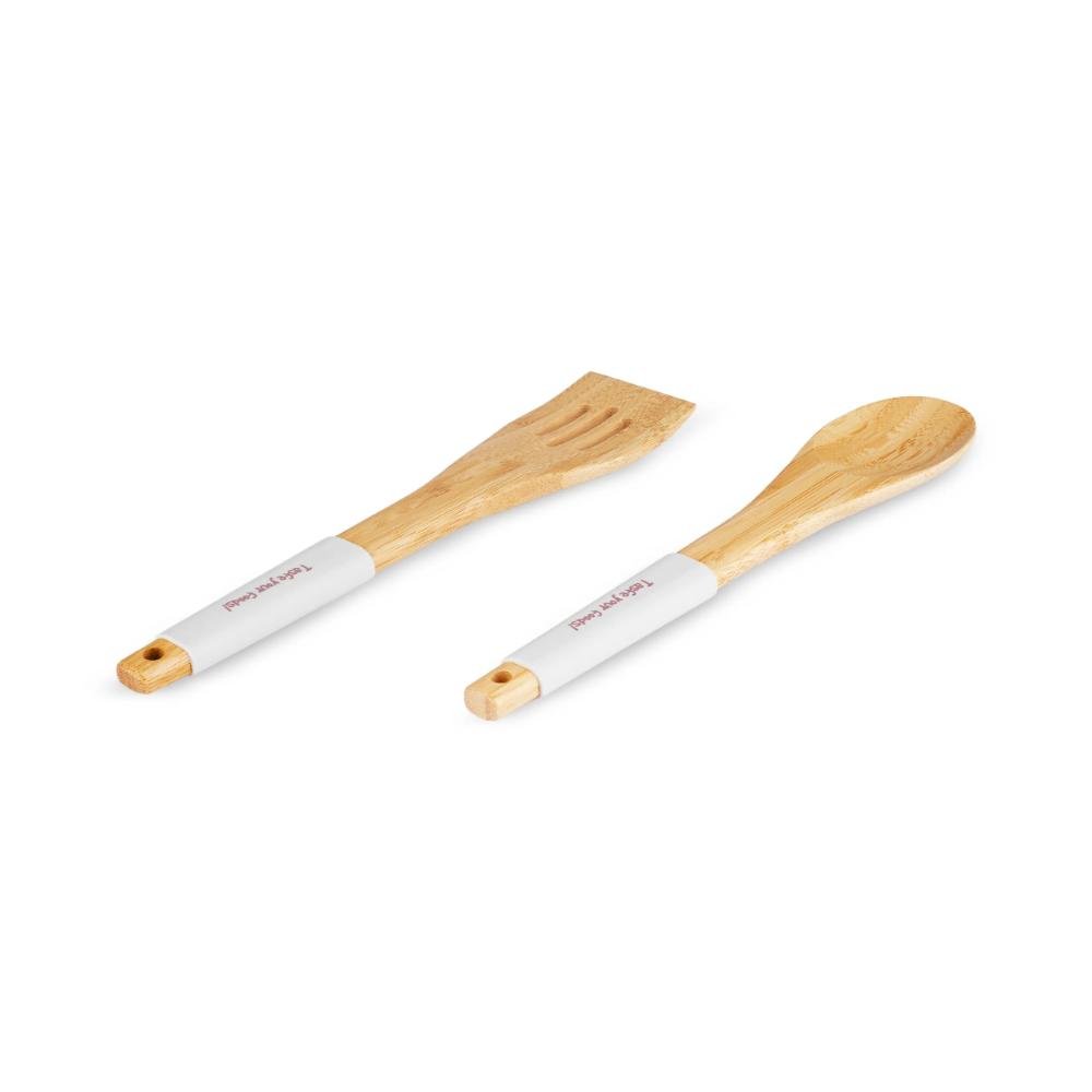Karaca Crick Crack Harmony 2-Piece Serving Set | Silicone and Bamboo Handles, 153.09.01.6211