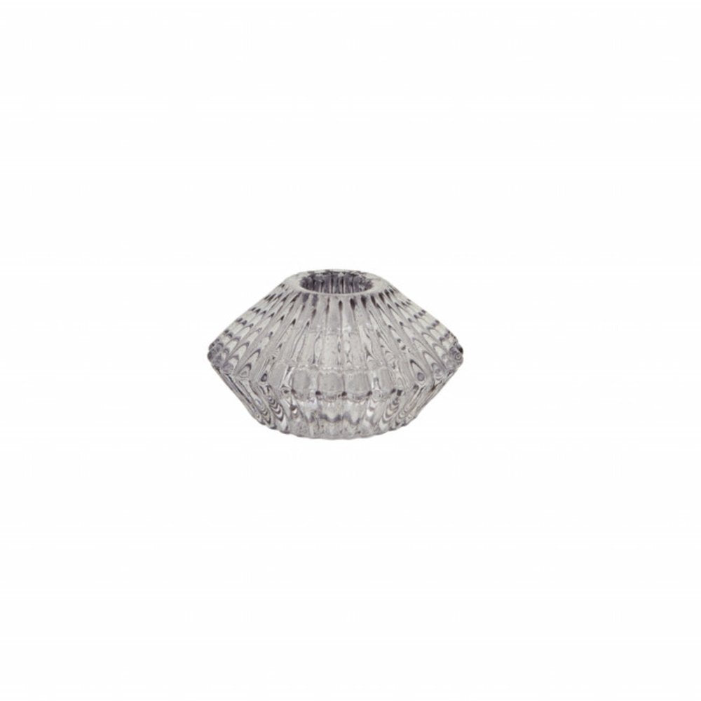 Karaca Home Pemy Grey Double-Sided Candle Holder 7 x 4 cm-, 153.09.01.7024