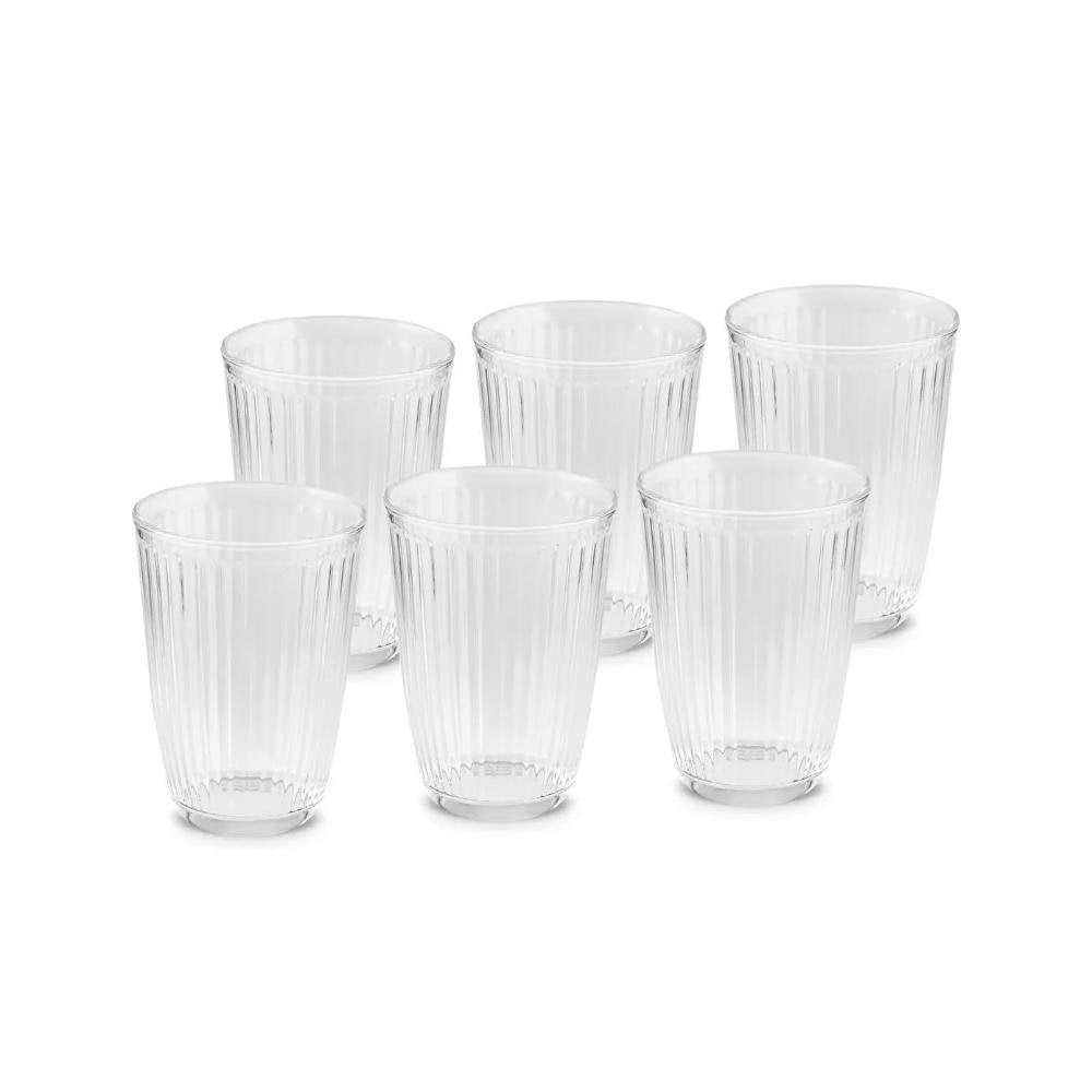 Karaca Gordes 6-Piece Glass Beverage Set – 370 ml, 153.09.01.8044