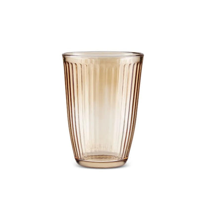 Karaca Gordes 6-Piece Amber Glass Beverage Set – 370 ml, 153.09.01.8045