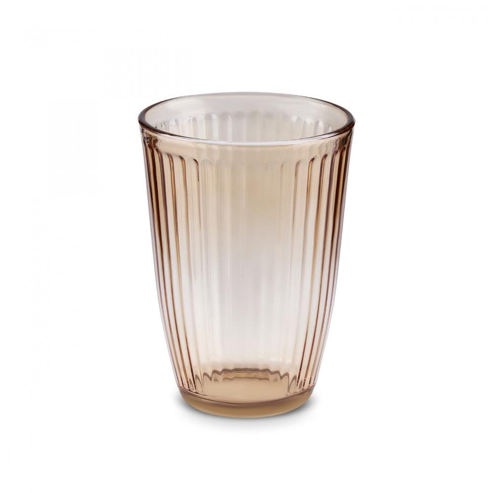 Karaca Gordes 6-Piece Amber Glass Beverage Set – 370 ml, 153.09.01.8045