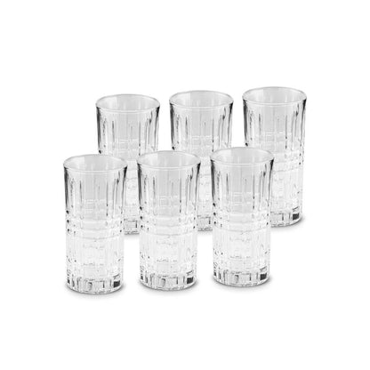 Karaca Luminary 6-Piece Transparent Glass Beverage Set 350 ml, 153.09.01.8806