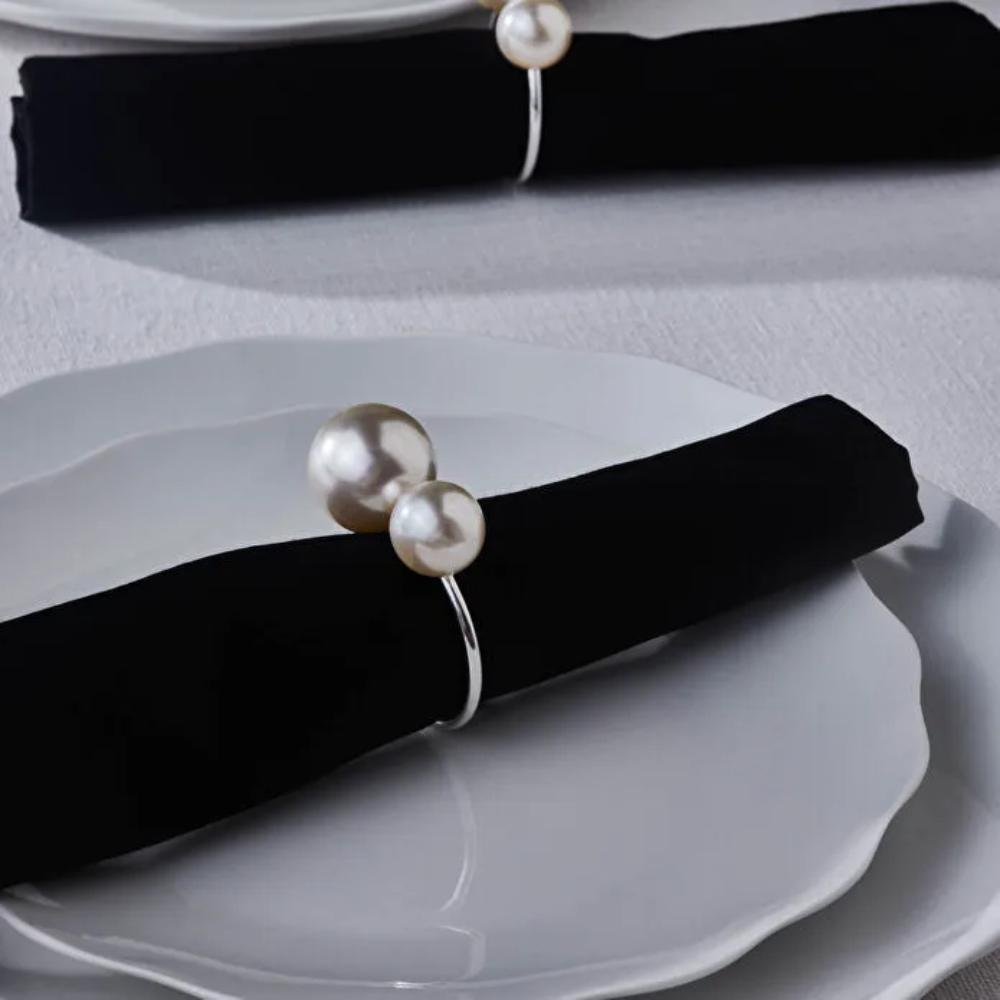 Karaca Home Pearl 2-Piece Napkin Ring Set