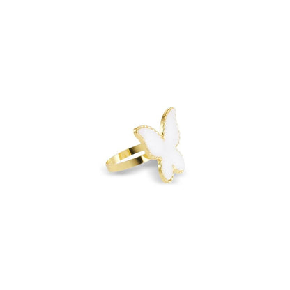 Karaca Butterfly 4-Piece Napkin Ring Set, 153.09.01.9149