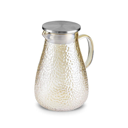 Karaca Luminous 7-Piece Amber Glass Drinkware Set for 6 People – 1.8 L Carafe, 153.09.01.9481
