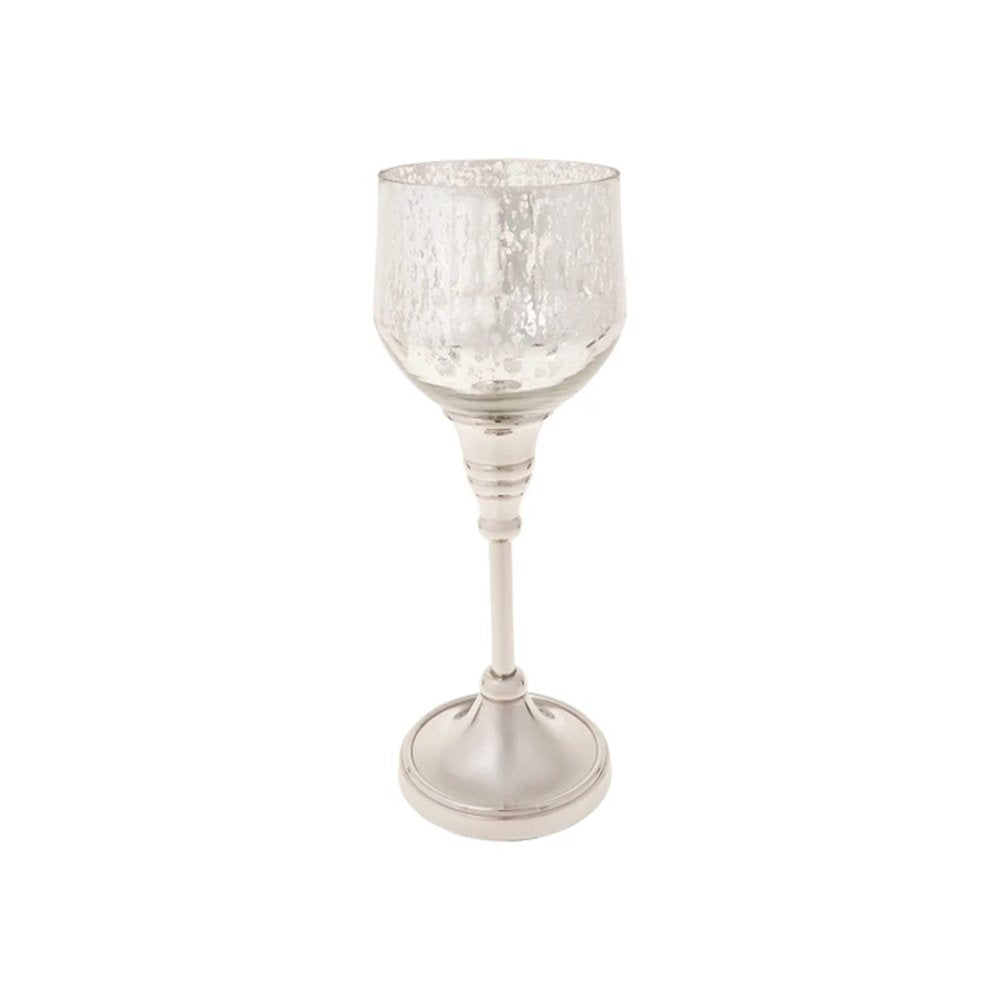 Lucca Candle Holder 24.75cm - Silver Aluminum, 153.20.01.0384