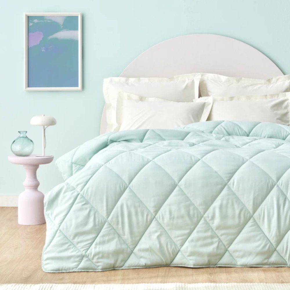Sarah Anderson Grimes Microfiber Twin Duvet [Mint], 160.22.08.0010