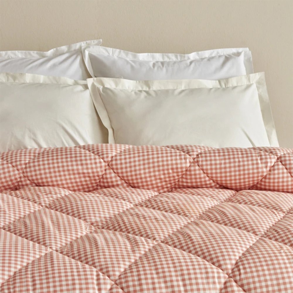 Karaca Home Sarah Anderson Grimes Plaid Double Quilt Pink [195x215cm], 160.22.08.0040