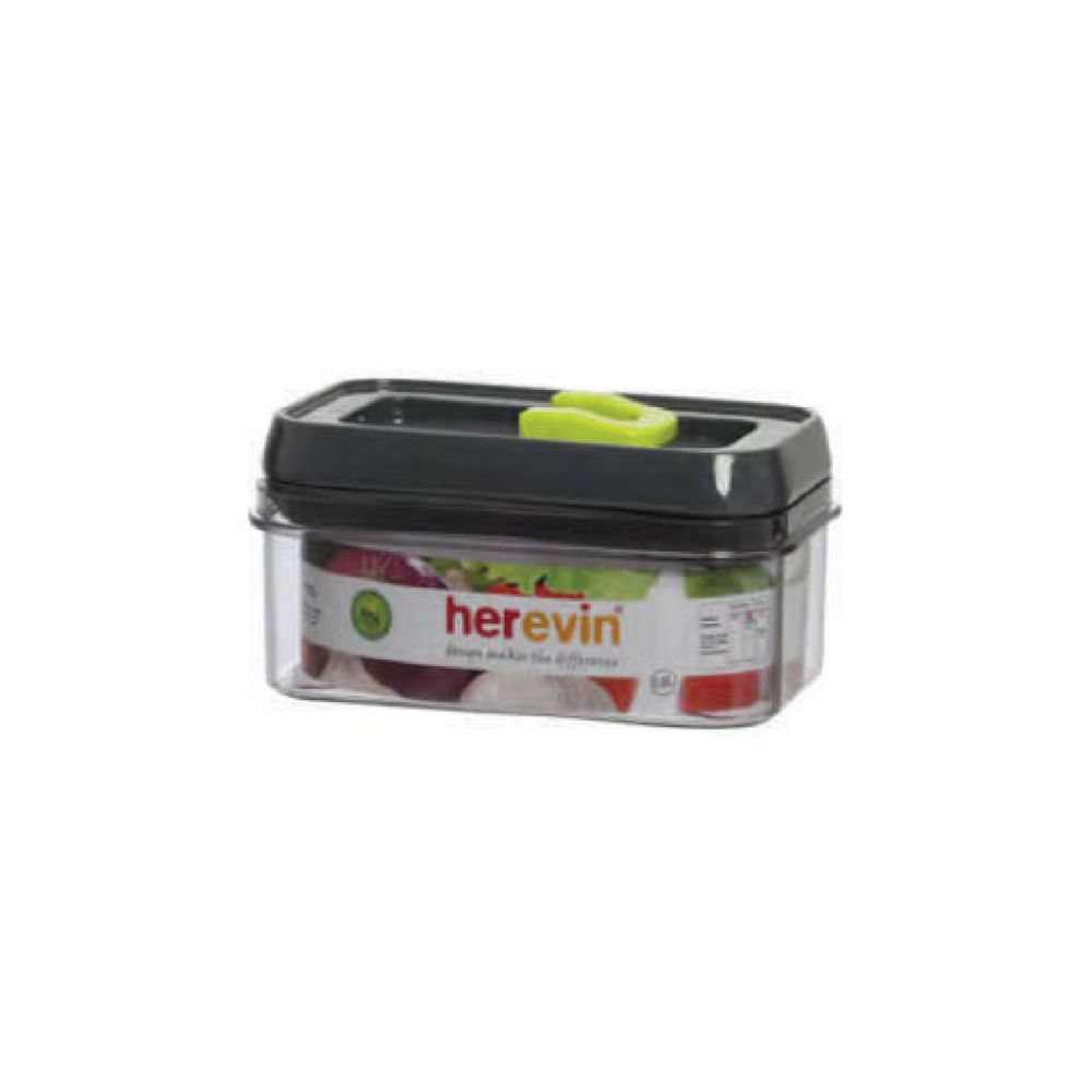 Herevin, Storage Canister 0.6Lt Grey With Green, 161173-560G