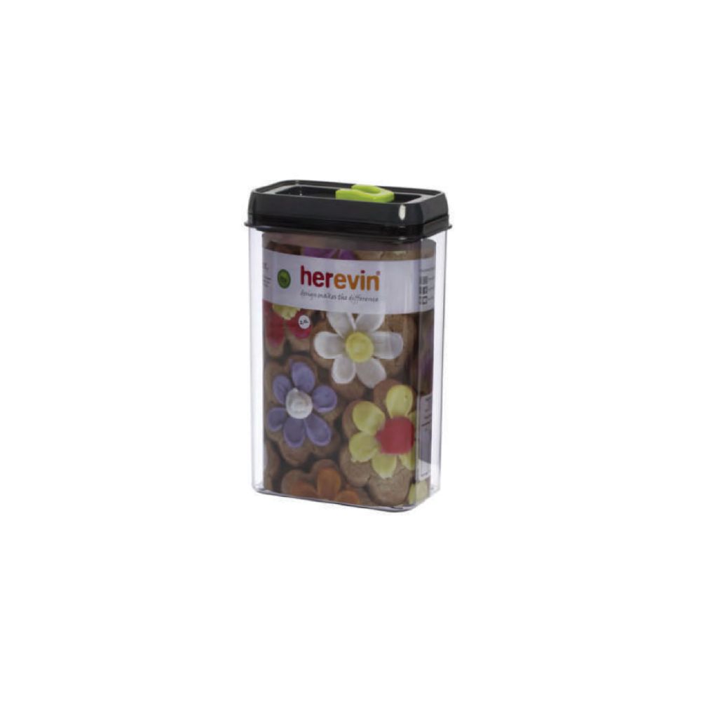 Herevin, Storage Canister 2.5Lt Grey With Green, 161188-560G