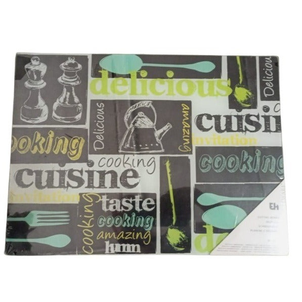 Cutting Board Tempered Glass Modern Design 30 X 40 Cm