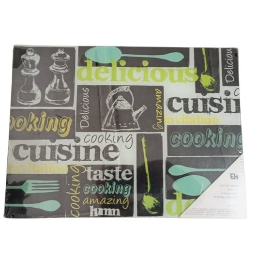 Cutting Board Tempered Glass Modern Design 30 X 40 Cm