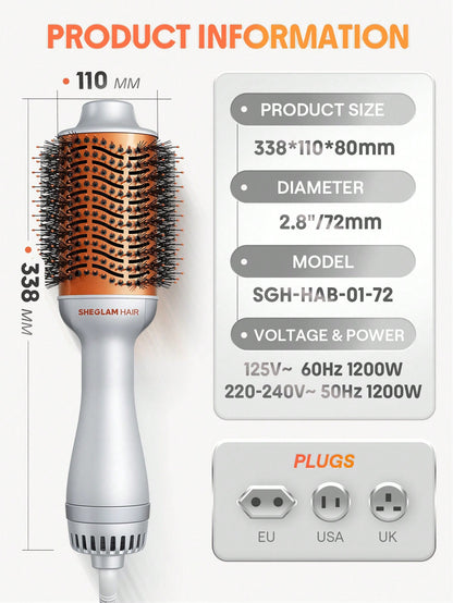 Sheglam, Hair Blowout Bliss Volumizing Hot Air Brush