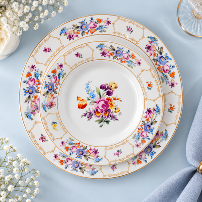 Karaca Forever Bone 24-Piece Dinner Set for 6 People, 8683650361800