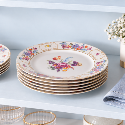 Karaca Forever Bone 24-Piece Dinner Set for 6 People, 8683650361800