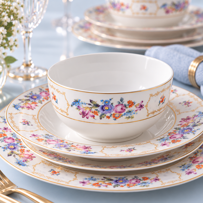 Karaca Forever Bone 24-Piece Dinner Set for 6 People, 8683650361800