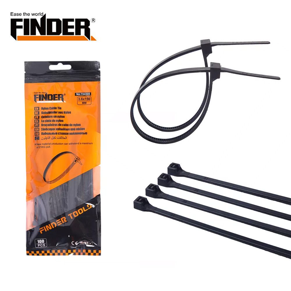 Finder, High Quality 3.6*150mm Plastic Cable Ties