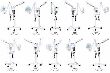 La Perla Tech, Facial Steamer with 5X Magnifying Lamp, 2 in 1, 6414202113185