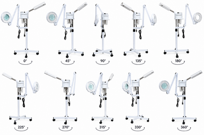 La Perla Tech, Facial Steamer with 5X Magnifying Lamp, 2 in 1, 6414202113185