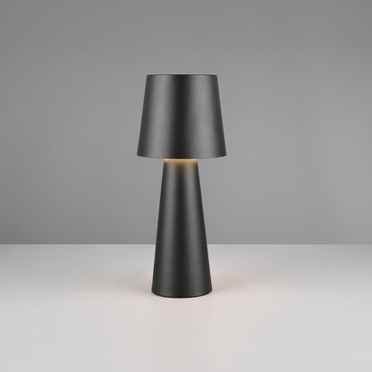 Black Metal Table Lamp 23 cm, Minimalist Design, 3 Light Levels, SK1951426