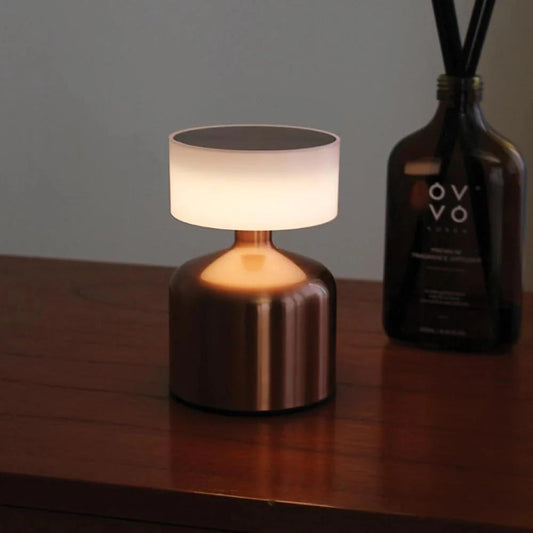 Versatile Bronze Cordless Table Lamp 13 cm, Touch Control, 3 Light Levels, SK1951411
