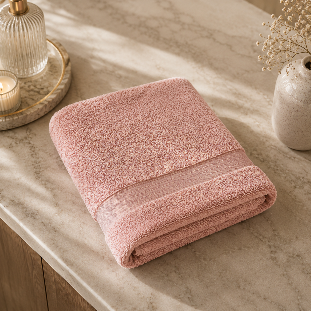 Karaca Home Pure Soft Bath 100% Cotton Towel 85 x 150 cm – Pink, 200.05.01.0269