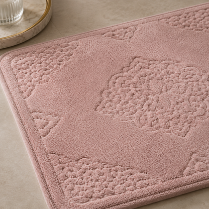 Karaca Home Damila 2-Piece Bath Mat Set – Powder, 200.15.01.0269