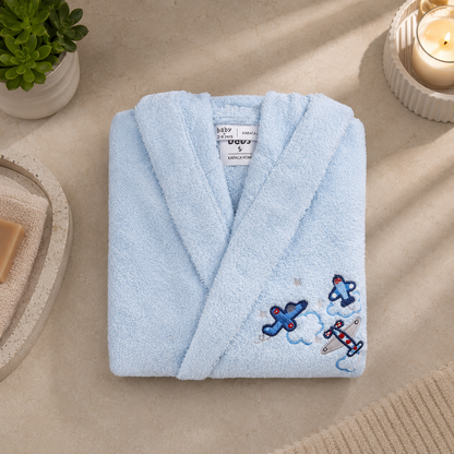 Karaca Home Airship 100% Cotton 4–6 Years Child Bathrobe, 200.16.01.0092
