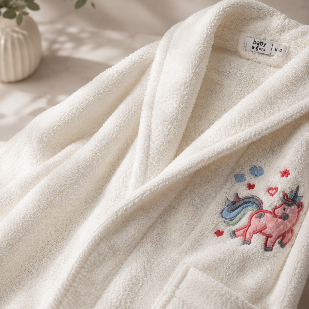 Karaca Home Digna 4-6 Years 100% Cotton Child Bathrobe, 200.16.01.0093