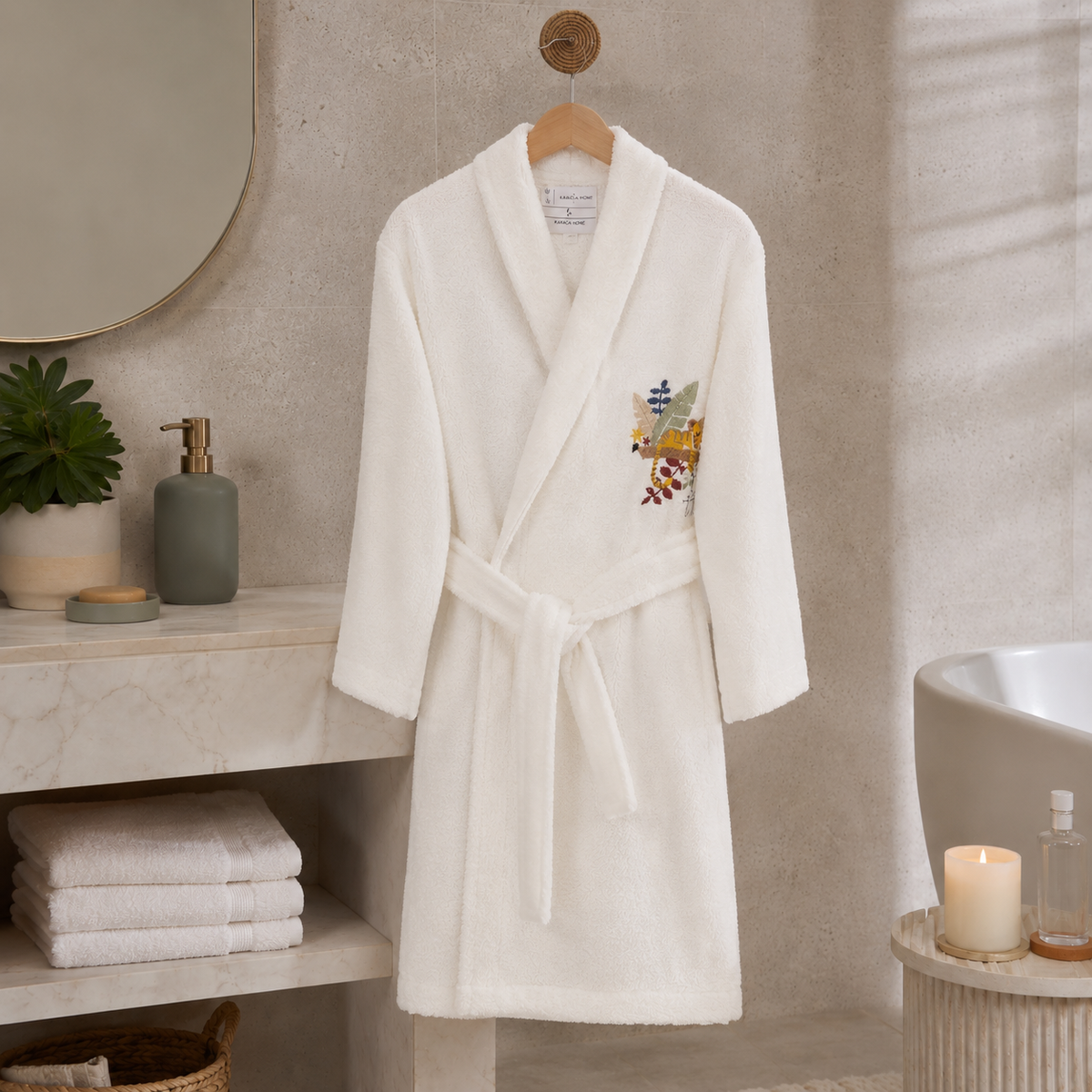 Karaca Home Bummer 6–8 Years 100% Cotton Child Bathrobe, 200.16.01.0098