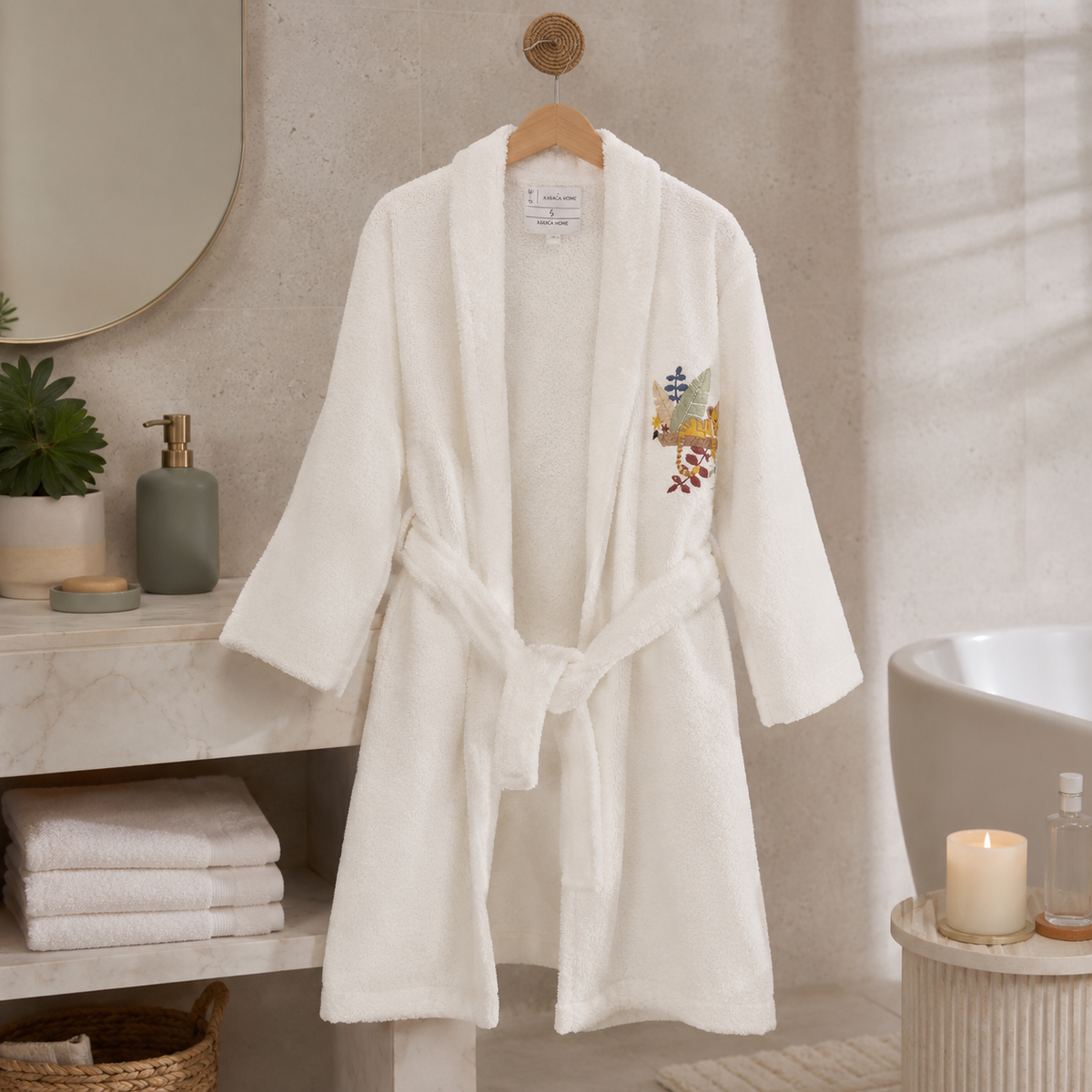Karaca Home Bummer 6–8 Years 100% Cotton Child Bathrobe, 200.16.01.0098