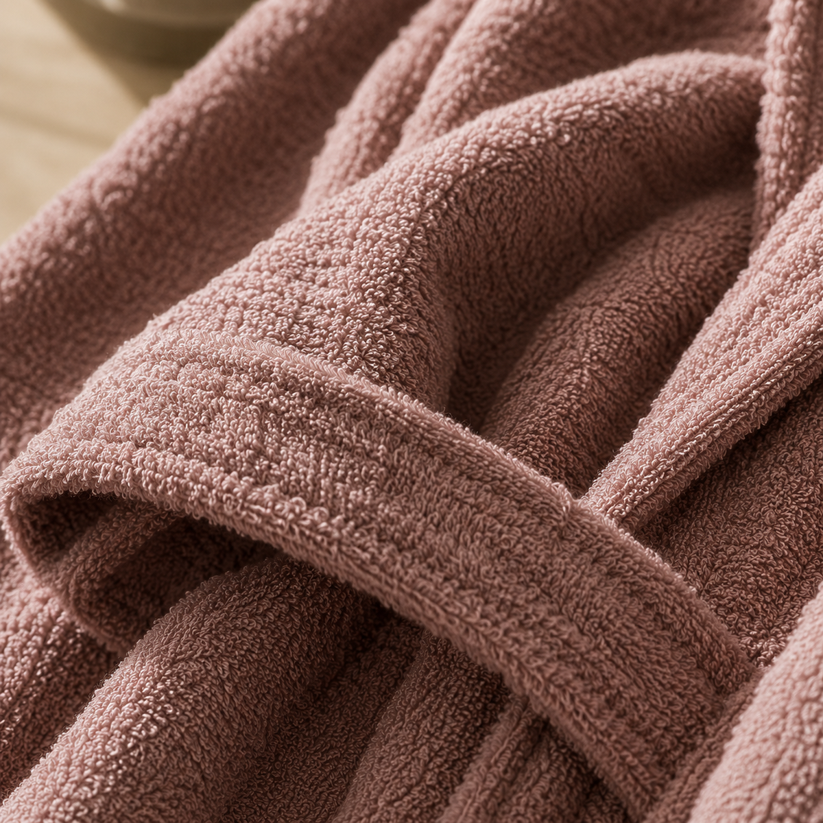 Karaca Home Back To Basic 100% Cotton L/XL Bathrobe – Mink, 200.18.01.0232