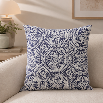 Karaca Home Monu Indigo Cushion 45 x 45 cm, 200.18.01.0672
