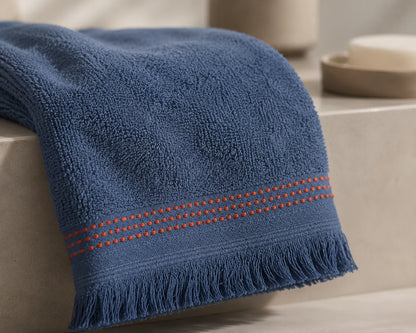 Karaca Home Softy 100% Cotton Appliqued Face Towel 50 x 90 cm, 200.19.01.0650