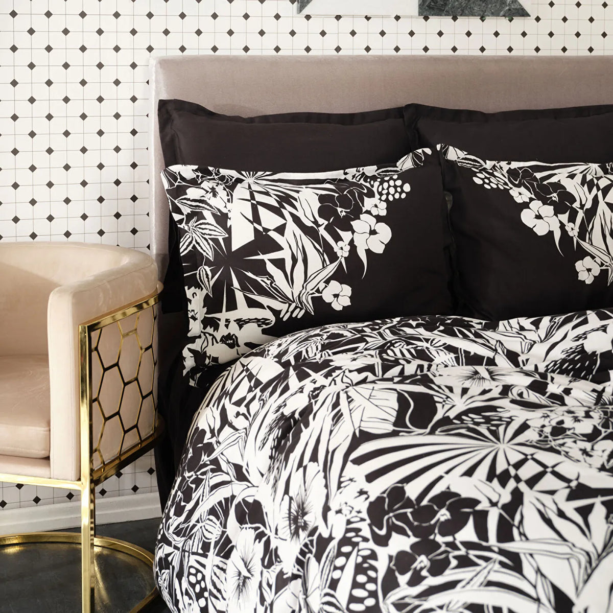 Karaca Home Pio Satin Single Duvet Cover Set - Black, 200.21.01.0032