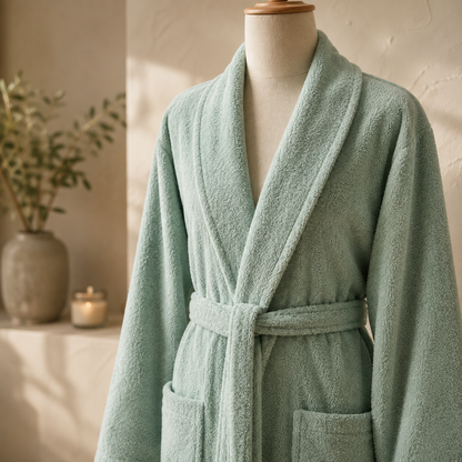 Karaca Home Lottie 100% Cotton Bathrobe Set - XL/XXL
