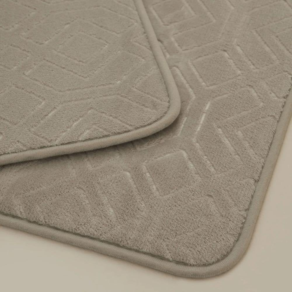 Karaca Home Figure Embos 2-Piece Bath Mat Set