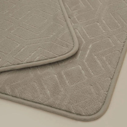 Karaca Home Figure Embos 2-Piece Bath Mat Set