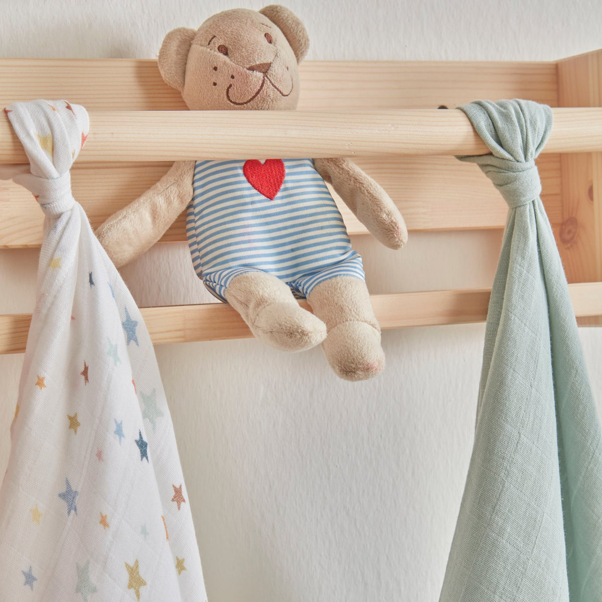 Karaca Home Little Star 3-Piece Baby Muslin Set, 200.22.11.0092