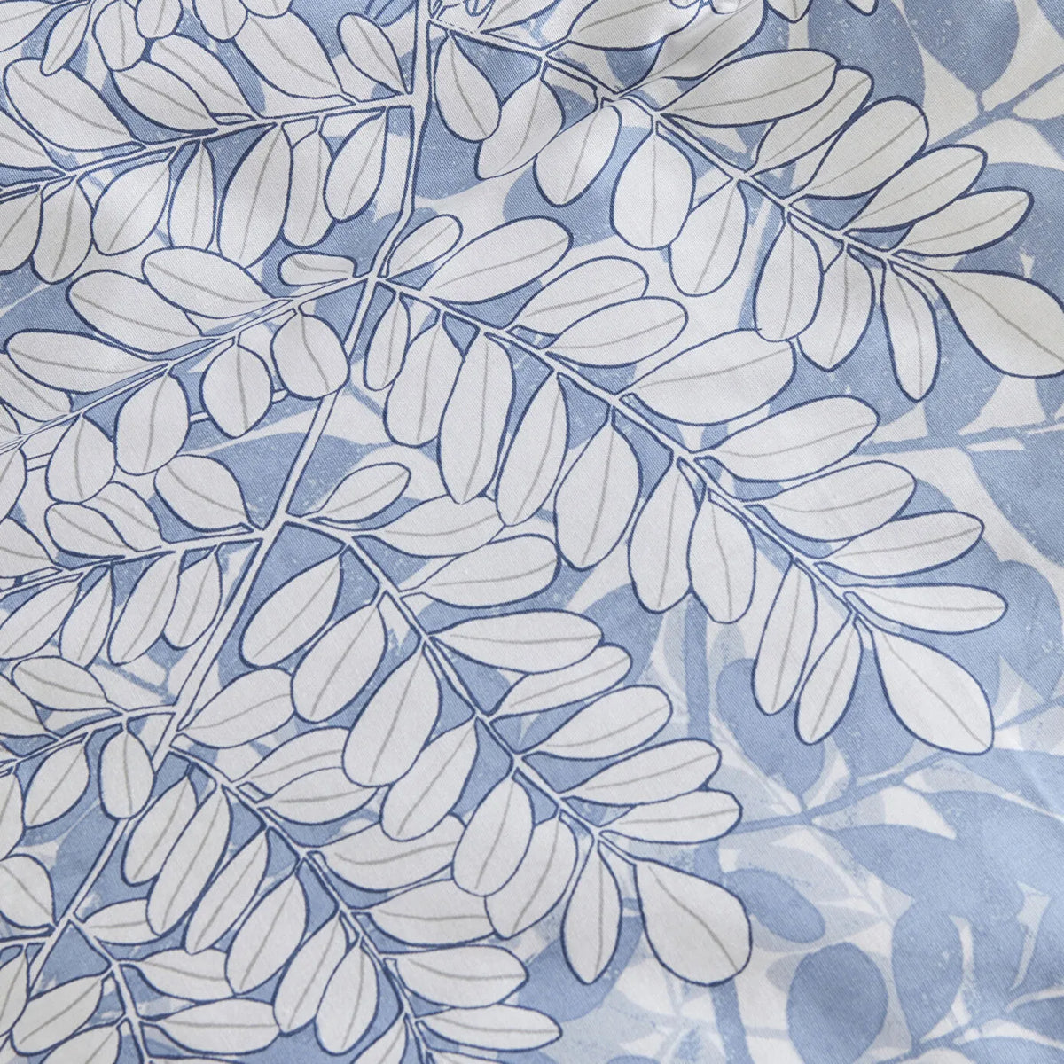 Karaca Home Hayley 100% Cotton Double Duvet Cover Set - Blue, 200.22.12.0045