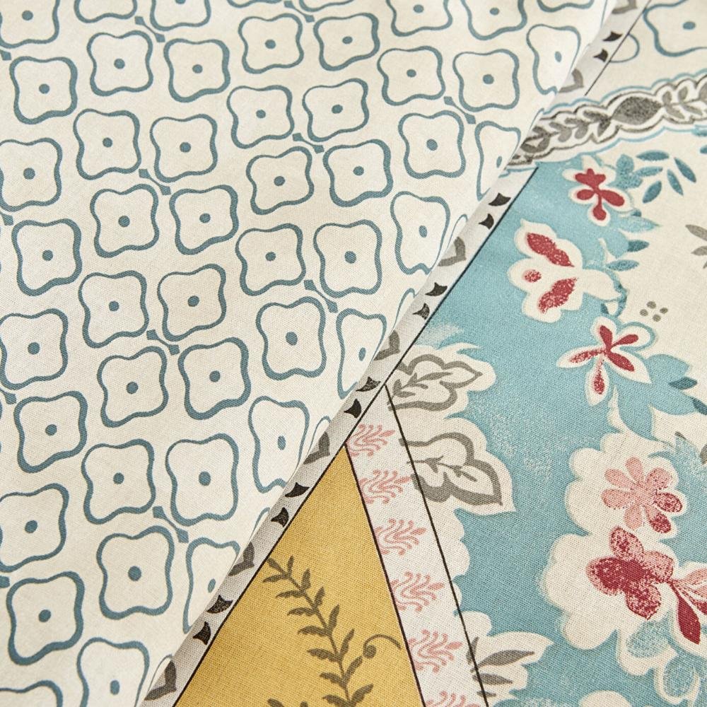 Karaca Home Edella 100% Cotton Single Duvet Cover Set - Multicolor, 200.22.12.0100
