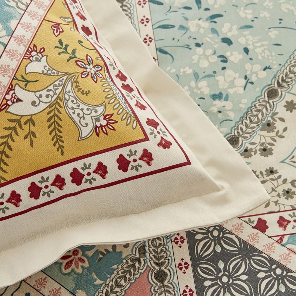 Karaca Home Edella 100% Cotton Single Duvet Cover Set - Multicolor, 200.22.12.0100