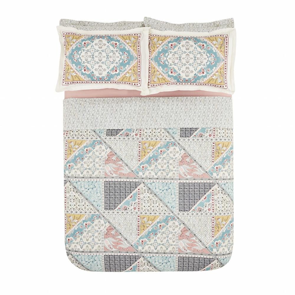 Karaca Home Edella 100% Cotton Single Duvet Cover Set - Multicolor, 200.22.12.0100