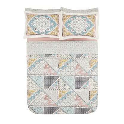 Karaca Home Edella 100% Cotton Single Duvet Cover Set - Multicolor, 200.22.12.0100
