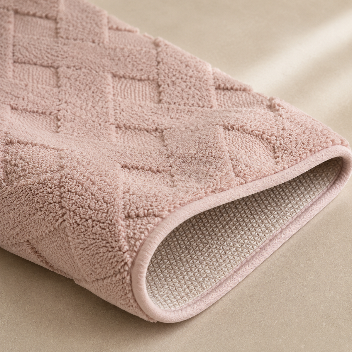 Karaca Home Karving Bathmat 2-Piece Set – Dusty Rose, 200.22.12.0121